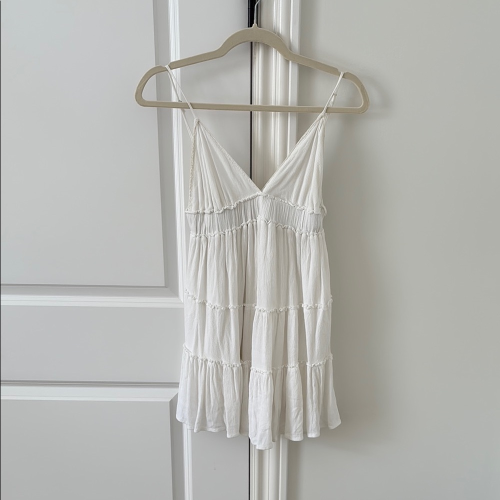 White Tiered Babydoll Sundress